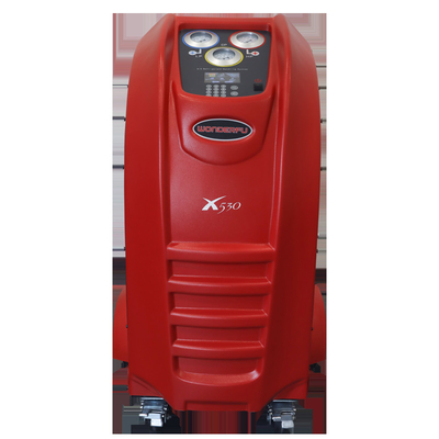 बड़े पहियों के साथ एलसीडी डिस्प्ले रेड कवर एसी गैस रिकवरी मशीन